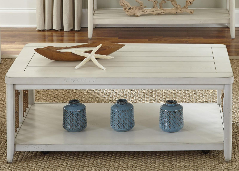 Liberty Furniture Dockside II Cocktail Table in White - Furniture Max (Falls Church,VA) *