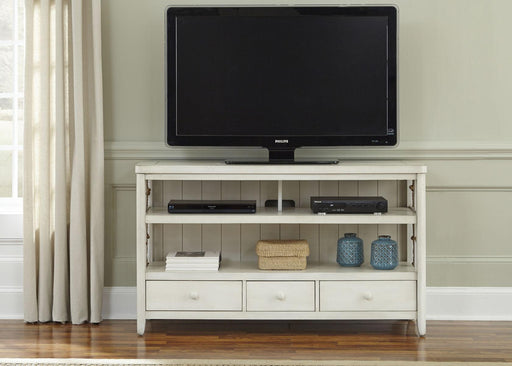 Liberty Furniture Dockside II Entertainment TV Console in White - Furniture Max (Falls Church,VA) *