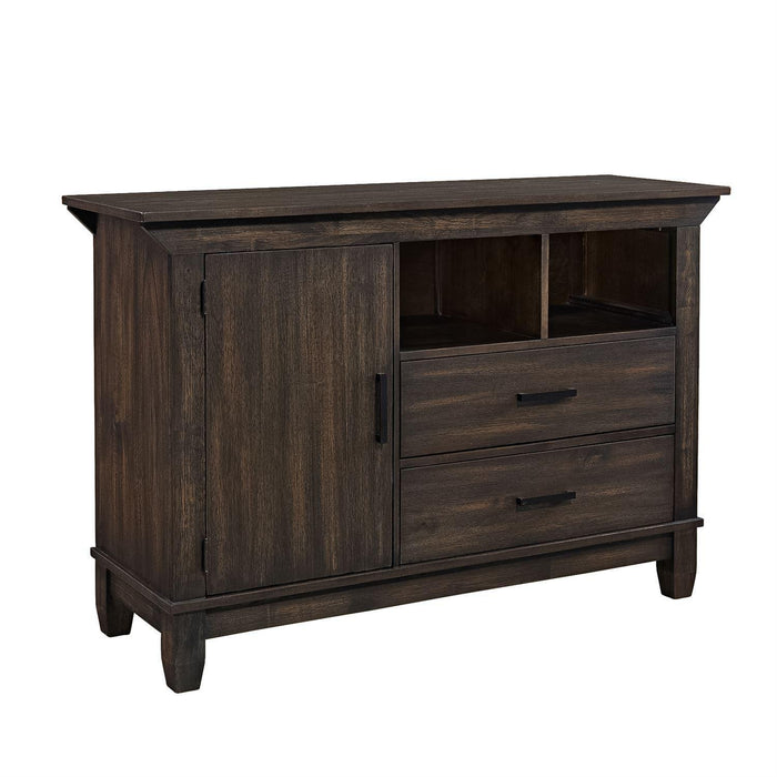 Liberty Furniture Double Bridge Sideboard in Dark Chestnut - Furniture Max (Falls Church,VA) *