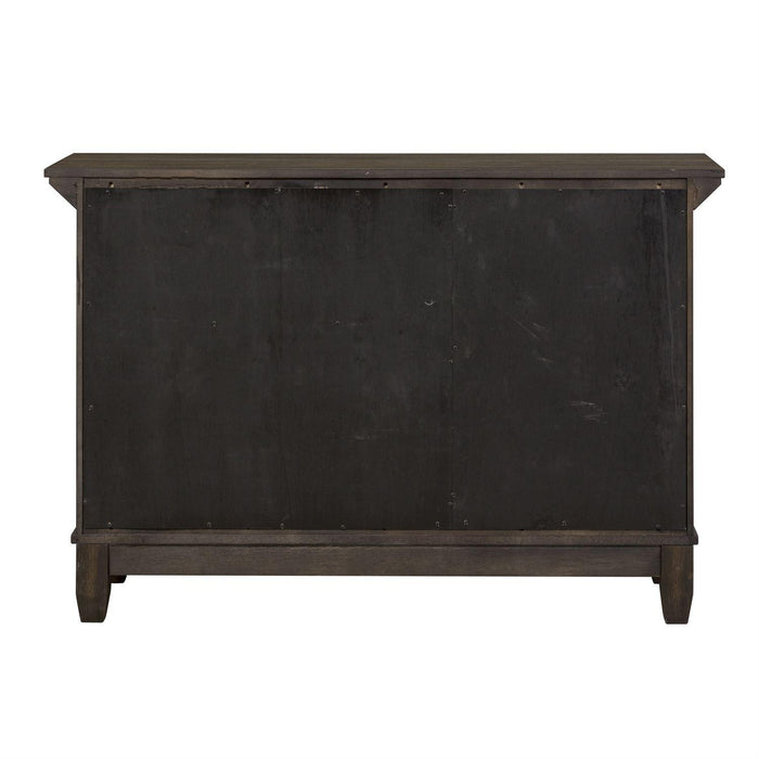 Liberty Furniture Double Bridge Sideboard in Dark Chestnut - Furniture Max (Falls Church,VA) *