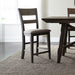 Liberty Furniture Double Bridge Splat Back Counter Chair (RTA) in Dark Chestnut (Set of 2) - Furniture Max (Falls Church,VA) *