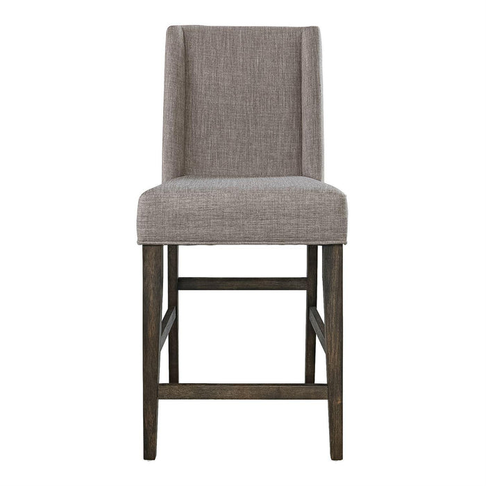 Liberty Furniture Double Bridge Upholstered Counter Chair (RTA) in Dark Chestnut (Set of 2) - Furniture Max (Falls Church,VA) *