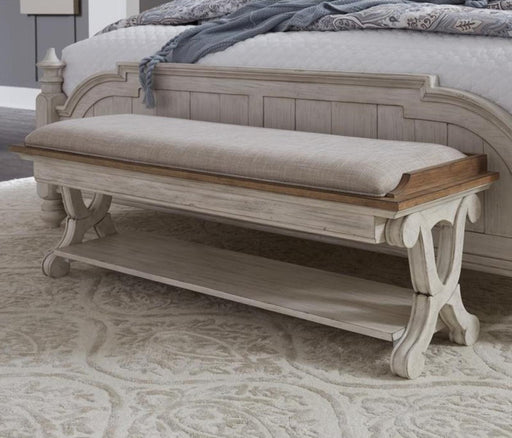 Liberty Furniture Farmhouse Reimagined Bed Bench in Antique White - Furniture Max (Falls Church,VA) *