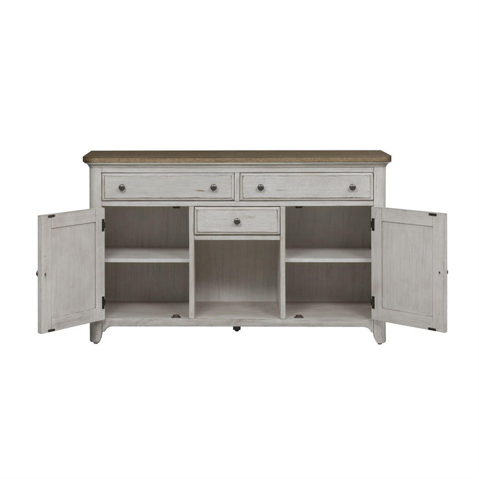 Liberty Furniture Farmhouse Reimagined Buffet in Antique White - Furniture Max (Falls Church,VA) *