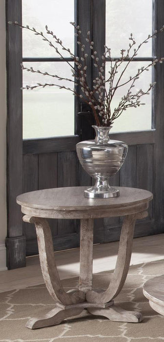 Liberty Furniture Greystone Mill End Table in Stone White - Furniture Max (Falls Church,VA) *