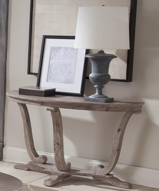 Liberty Furniture Greystone Mill Sofa Table in Stone White - Furniture Max (Falls Church,VA) *