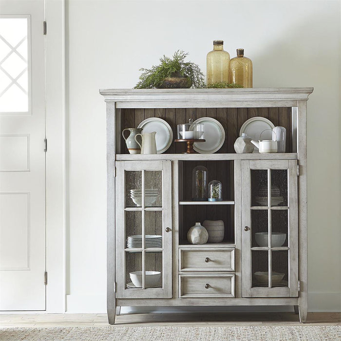 Liberty Furniture Heartland Display Cabinet in Antique White - Furniture Max (Falls Church,VA) *