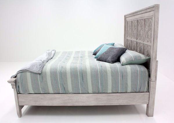 Liberty Furniture Heartland King Decorative Panel Bed in Antique White - Furniture Max (Falls Church,VA) *