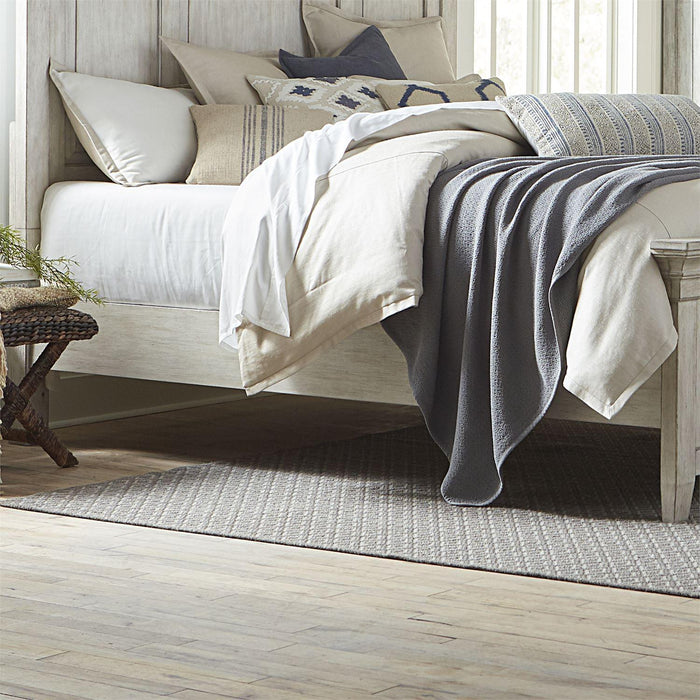 Liberty Furniture Heartland Queen Panel Bed in Antique White - Furniture Max (Falls Church,VA) *