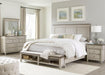 Liberty Furniture Ivy Hollow King Storage Bed in Weathered Linen - Furniture Max (Falls Church,VA) *