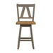 Liberty Furniture Lindsey Farm Counter Height Swivel Chair (RTA) in Gray and Sandstone (Set of 2) - Furniture Max (Falls Church,VA) *