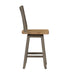 Liberty Furniture Lindsey Farm Counter Height Swivel Chair (RTA) in Gray and Sandstone (Set of 2) - Furniture Max (Falls Church,VA) *