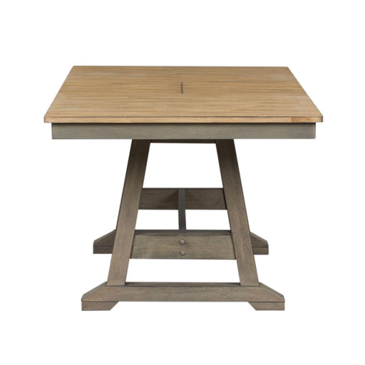 Liberty Furniture Lindsey Farm Trestle Dining Table in Gray and Sandstone - Furniture Max (Falls Church,VA) *