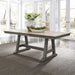 Liberty Furniture Lindsey Farm Trestle Dining Table in Gray and Sandstone - Furniture Max (Falls Church,VA) *