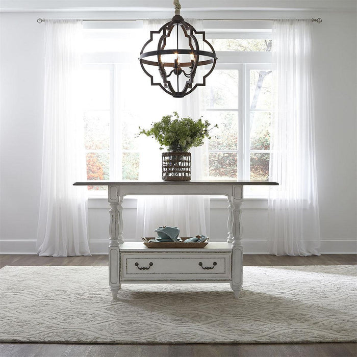 Liberty Furniture Magnolia Manor Gathering Table in Antique White - Furniture Max (Falls Church,VA) *