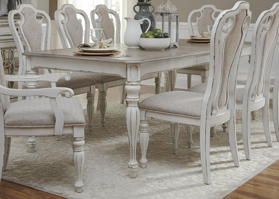 Liberty Furniture Magnolia Manor Upholstered Splat Back Side Chair in Antique White (Set of 2) - Furniture Max (Falls Church,VA) *