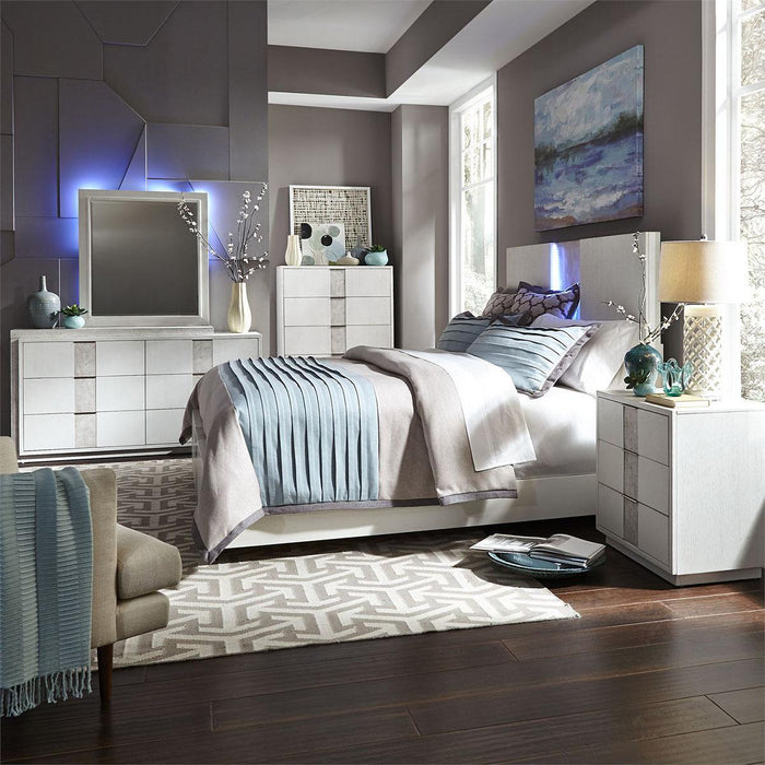 Liberty Furniture Mirage 5 Drawer Chest in Wirebrushed White - Furniture Max (Falls Church,VA) *