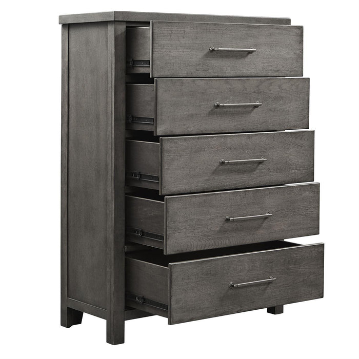 Liberty Furniture Modern Farmhouse Drawer Chest in Dusty Charcoal - Furniture Max (Falls Church,VA) *
