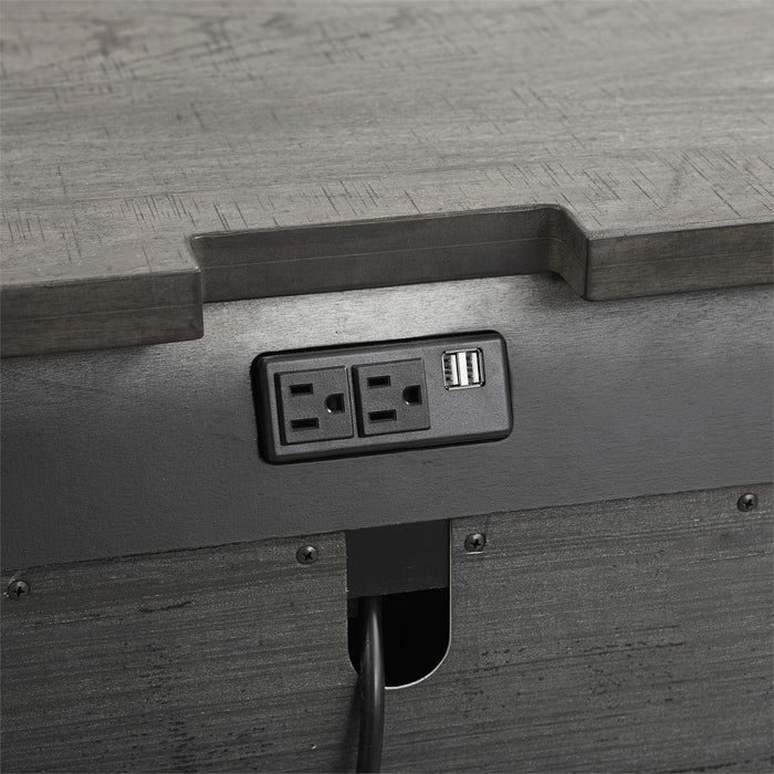 Liberty Furniture Modern Farmhouse Nightstand in Dusty Charcoal - Furniture Max (Falls Church,VA) *