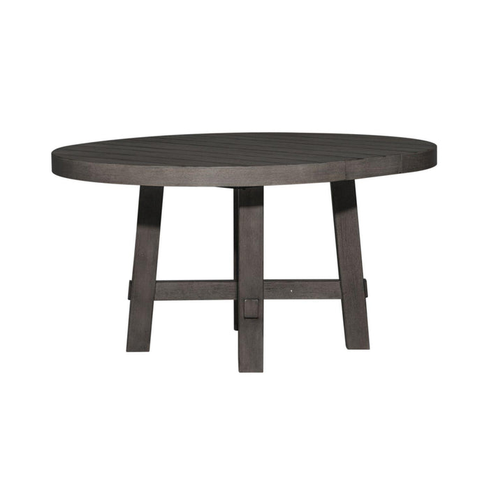 Liberty Furniture Modern Farmhouse Round Dining Table in Dusty Charcoal - Furniture Max (Falls Church,VA) *