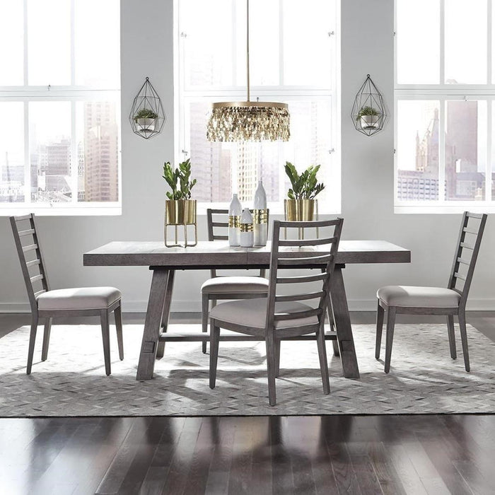 Liberty Furniture Modern Farmhouse Trestle Dining Table in Dusty Charcoal 406-P4860 - Furniture Max (Falls Church,VA) *