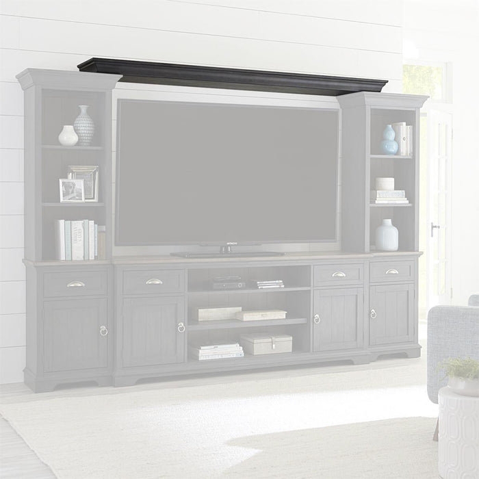 Liberty Furniture Ocean Isle Entertainment Center with Piers in Slate with Weathered Pine - Furniture Max (Falls Church,VA) *