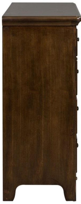 Liberty Furniture Saddlebrook 9 Drawer Dresser in Tobacco Brown - Furniture Max (Falls Church,VA) *