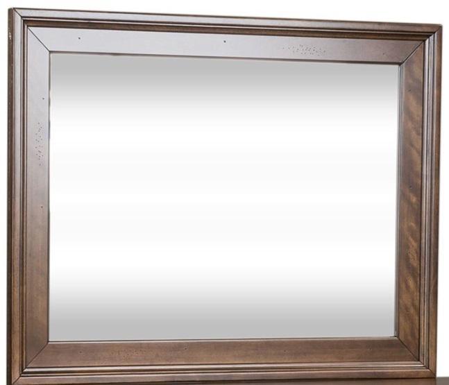 Liberty Furniture Saddlebrook Mirror in Tobacco Brown - Furniture Max (Falls Church,VA) *