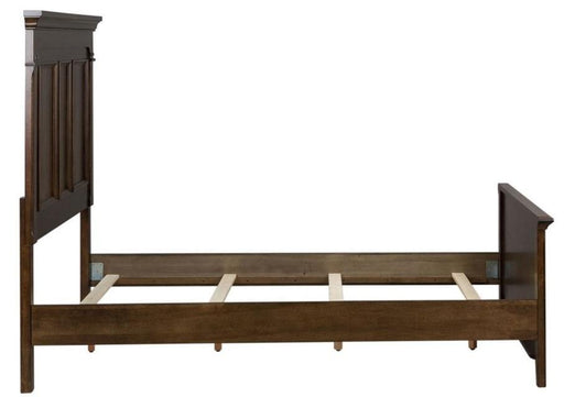 Liberty Furniture Saddlebrook Queen Panel Bed in Tobacco Brown - Furniture Max (Falls Church,VA) *