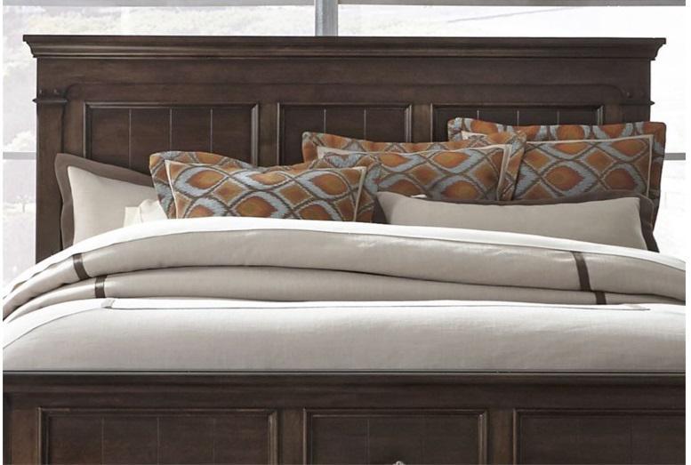 Liberty Furniture Saddlebrook Queen Panel Bed in Tobacco Brown - Furniture Max (Falls Church,VA) *