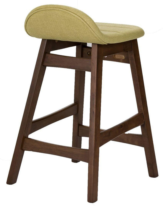 Liberty Furniture Space Saver 24" Counter Chair (Green) in Satin Walnut (Set of 2) - Furniture Max (Falls Church,VA) *