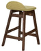 Liberty Furniture Space Saver 24" Counter Chair (Green) in Satin Walnut (Set of 2) - Furniture Max (Falls Church,VA) *