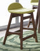 Liberty Furniture Space Saver 24" Counter Chair (Green) in Satin Walnut (Set of 2) - Furniture Max (Falls Church,VA) *