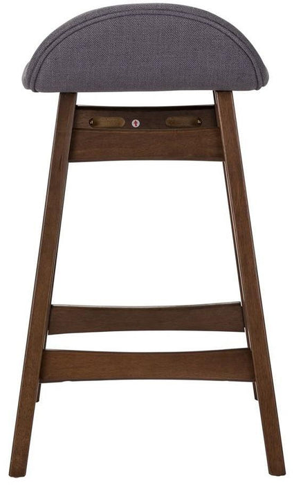 Liberty Furniture Space Saver 24" Counter Chair (Grey) in Satin Walnut (Set of 2) - Furniture Max (Falls Church,VA) *