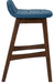 Liberty Furniture Space Saver Barstool30 (Blue) in Satin Walnut (Set of 2) - Furniture Max (Falls Church,VA) *