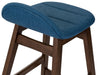 Liberty Furniture Space Saver Barstool30 (Blue) in Satin Walnut (Set of 2) - Furniture Max (Falls Church,VA) *