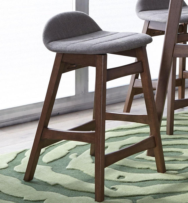 Liberty Furniture Space Saver Barstool30 (Grey) in Satin Walnut (Set of 2) - Furniture Max (Falls Church,VA) *