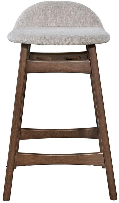 Liberty Furniture Space Saver Barstool30 (Light Tan) in Satin Walnut (Set of 2) - Furniture Max (Falls Church,VA) *