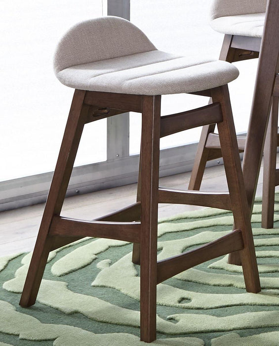 Liberty Furniture Space Saver Barstool30 (Light Tan) in Satin Walnut (Set of 2) - Furniture Max (Falls Church,VA) *