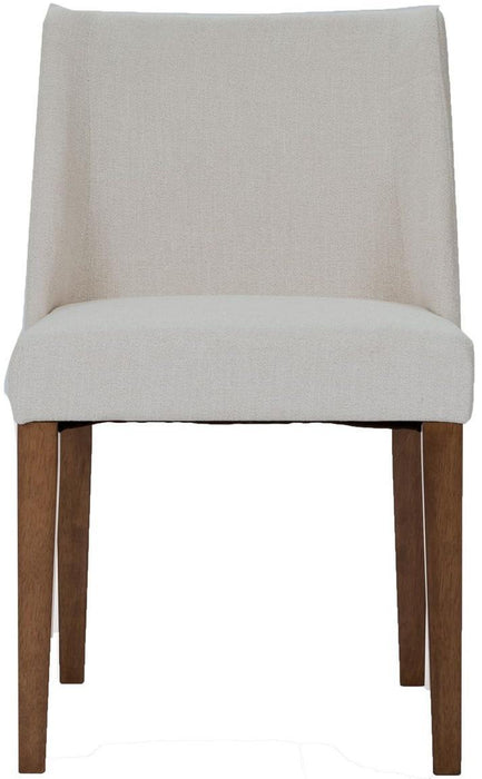 Liberty Furniture Space Saver Nido Chair (Light Tan) in Satin Walnut (Set of 2) - Furniture Max (Falls Church,VA) *