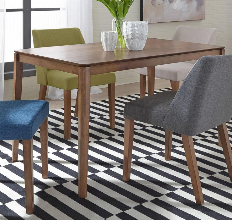 Liberty Furniture Space Saver Rectangular Leg Table in Satin Walnut - Furniture Max (Falls Church,VA) *