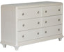Liberty Furniture Stardust 6 Drawer Dresser in Iridescent White - Furniture Max (Falls Church,VA) *