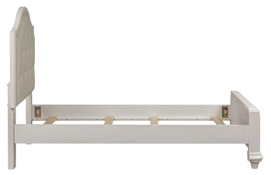 Liberty Furniture Stardust Twin Panel Bed in Iridescent White - Furniture Max (Falls Church,VA) *