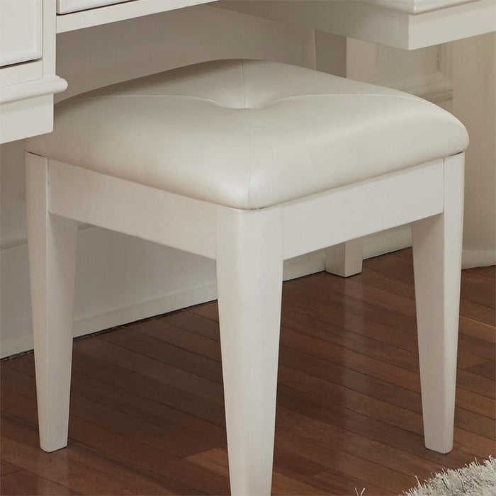 Liberty Furniture Stardust Vanity Stool in Iridescent White - Furniture Max (Falls Church,VA) *