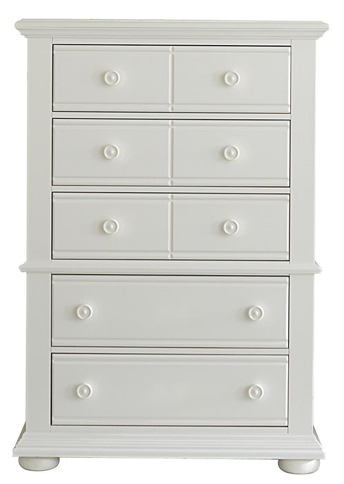 Liberty Furniture Summer House 5 Drawer Chest in Oyster White - Furniture Max (Falls Church,VA) *
