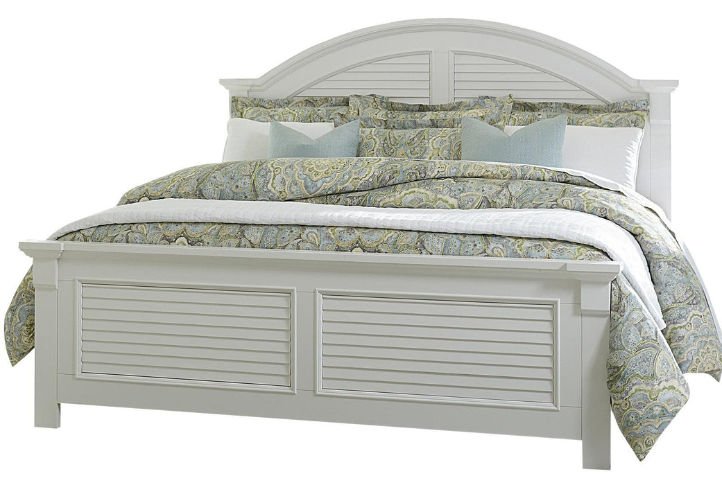 Liberty Furniture Summer House Full Panel Bed in Oyster White - Furniture Max (Falls Church,VA) *