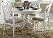 Liberty Furniture Summer House Round Pedestal Table in Oyster White 607-4254 - Furniture Max (Falls Church,VA) *