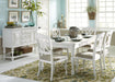 Liberty Furniture Summer House Rectangular Leg Table in Oyster White - Furniture Max (Falls Church,VA) *