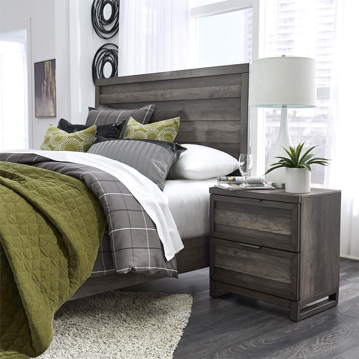 Liberty Furniture Tanners Creek 2 Drawer Nightstand in Greystone - Furniture Max (Falls Church,VA) *