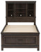 Liberty Furniture Thornwood Hills Full Bookcase Bed in Rock Beaten Gray - Furniture Max (Falls Church,VA) *